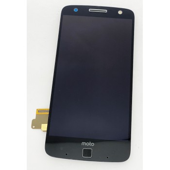 Дисплей (экран) для Motorola XT1650-02 Moto Z Force Droid + тачскрин, черный, с передней панелью, AMOLED