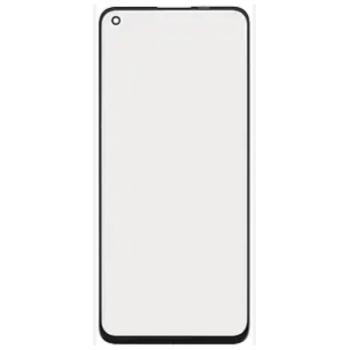 Скло корпусу для Oppo Reno 5/6; Realme GT 5G/GT Master; OnePlus Nord CE 5G/Nord 2 5G, чорне, з OCA-плівкою
