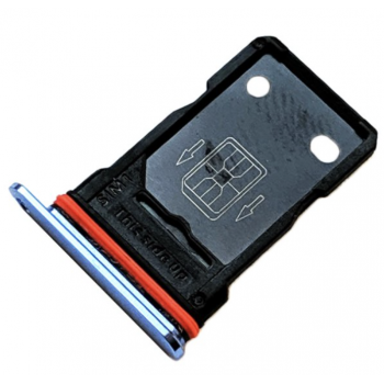 Тримач Sim-карти для OnePlus 7T, блакитний, Glacier Blue, на дві Sim-карти
