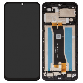 Дисплей (екран) для ZTE Blade A35 /A55 чорний, оригінал PRC, з рамкою
