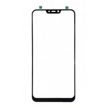 Скло корпусу для Vivo Y81/Y81s/Y81i/Y83, чорне, з OCA-плівкою