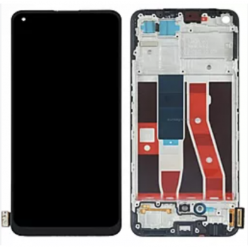 Дисплей (екран) для Oppo A94 4G/Reno 5 Lite, чорний, OLED, з передньою панеллю