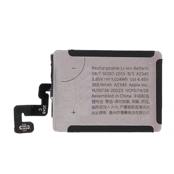 Акумулятор Apple Watch 6 40mm, A2345, 265.9mAh, оригінал PRC G+OCA PRo