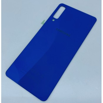 Задняя крышка для Samsung A750F Galaxy A7 (2018), синяя, оригинал 