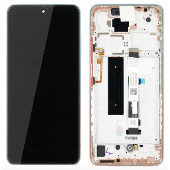 Дисплей (экран) для Xiaomi Mi 10T Lite + тачскрин, черный, оригинал (Китай) с передней панелью розового цвета, Rose Gold Beach