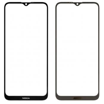 Стекло дисплея Nokia G10/ Nokia G20, для переклейки, черное, оригинал (Китай) с олеофобным покрытием 