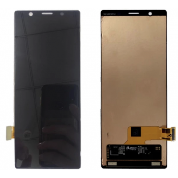 Дисплей (экран) для Sony J9210 Xperia 5 + touchscreen, черный, OLED, оригинал (Китай) переклеено стекло 