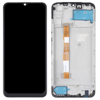 Дисплей (экран) для Vivo Y20/Y20i/Y20 2021 + тачскрин, черный, оригинал (Китай) с передней панелью