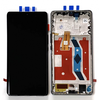 Дисплей (екран) для Honor Magic 5 Lite /Honor X9a /Honor X40 чорний, Amoled, оригінал PRC з рамкою, Midnight Black