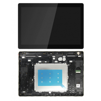 Дисплей (экран) для Lenovo Tab M10 TB-X605L LTE/TB-X605F Wi-Fi/TB-X605M + тачскрин, черный, оригинал (Китай) с передней панелью 