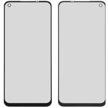 Стекло дисплея для Realme 6/Oppo A52/A72/A92 (RMX2001), цвет черный