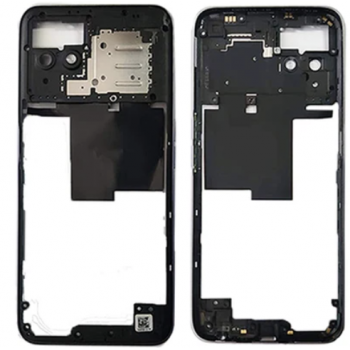 Рамка корпусу для Realme 8i, чорна, Space Black + скло камери