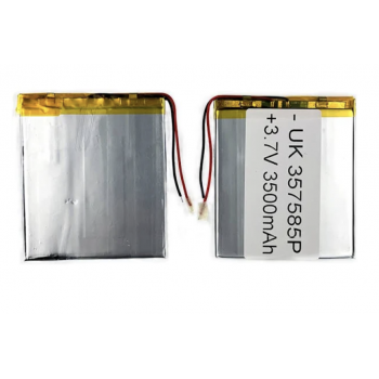 Аккумулятор универсальный 357585Р 87 х 75 х 3 мм, 3500 mAh 3.7 V,