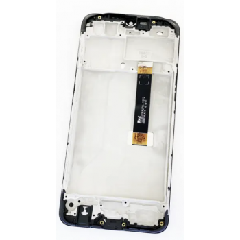 Дисплей (екран) для Oppo A12/A12s, чорний, з чорним шлейфом, з передньою панеллю