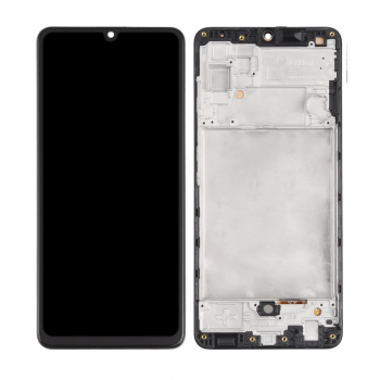 Дисплей (экран) для Samsung A325F Galaxy A32 4G + тачскрин, черный, TFT, копия, без функции отпечатка пальца, с передней панелью