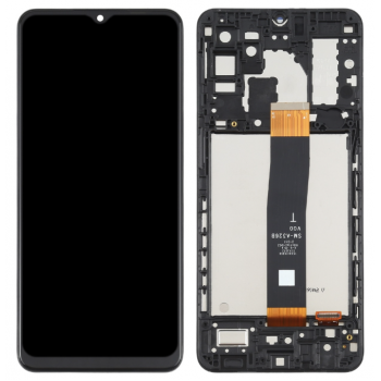 Дисплей (екран) для Samsung A326 Galaxy A32 5G, чорний, з передньою панеллю, оригінал PRC, SM-A326