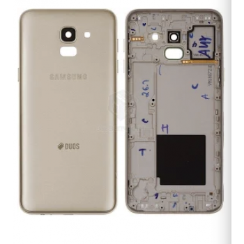 Корпус Samsung J600F Galaxy J6 (2018), золотистый, оригинал 