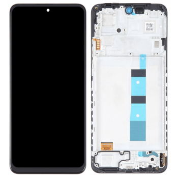 Дисплей (екран) для Xiaomi Redmi Note 12 4G, чорний, OLED, з передньою панеллю