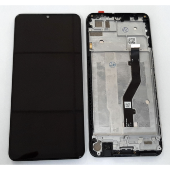 Дисплей (экран) для ZTE Blade V40 Vita/A72 4G + touchscreen, черный, оригинал (Китай) с передней панелью 