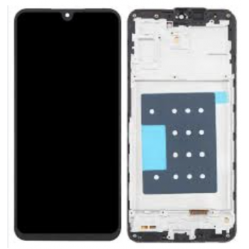 Дисплей (екран) для Samsung A175 Galaxy A17 4G чорний, OLED, з рамкою