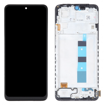 Дисплей (екран) для Xiaomi Redmi Note 12 4G + тачскрин, черный, Amoled, оригинал (Китай) с передней панелью 