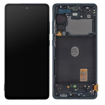 Дисплей (экран) для Samsung G780F Galaxy S20 FE/G781B + тачскрин, черный, Amoled, оригинал, с передней панелью мятного цвета, Cloud Mint