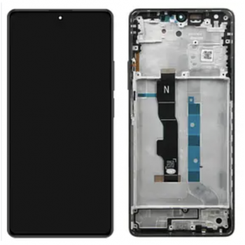 Дисплей (екран) для Xiaomi Redmi Note 11 Pro+ 5G чорний, TFT, з рамкою зеленого кольору, Forest Green