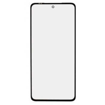 Скло корпусу для Motorola XT2255-1 Moto G72, чорне, з OCA-плівкою