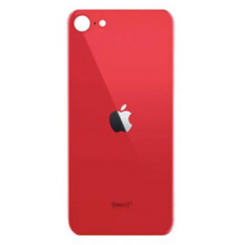 Задняя крышка для iPhone SE 2020, красная с большим отверстием под камеру, копия 