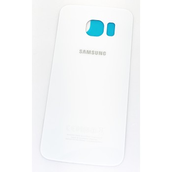 Задняя крышка для Samsung G925F Galaxy S6 Edge, белая, оригинал