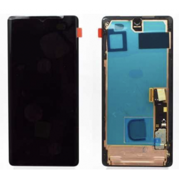 Дисплей (екран) для Google Pixel 7 Pro чорний, OLED, з рамкою