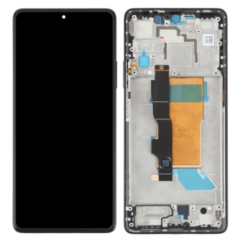Дисплей (екран) для Xiaomi Poco F5 чорний, TFT, з рамкою, Black