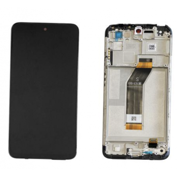 Дисплей (экран) для Xiaomi Redmi 10 2022 + тачскрин, черный, хорошего качества, с передней панелью 