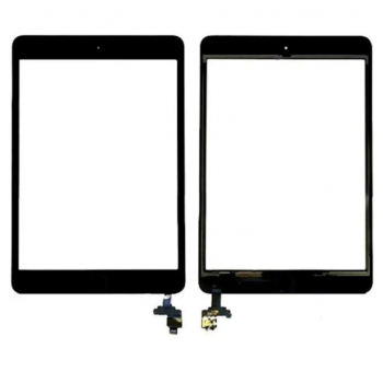 Тачскрин (сенсор) для iPad mini 5 (A2124A2126/A2133), черный, полный комплект, копия высокого качества