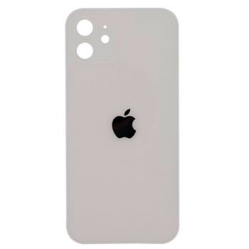 Задня кришка iPhone 12, біла, з великими отворами під вікна камер, оригінал PRC