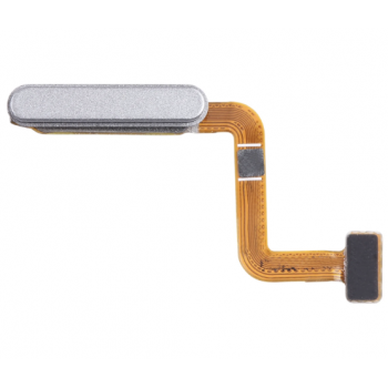 Шлейф для Samsung M325F Galaxy M32/M526B, с кнопкой включения, с сканером отпечатка пальца (Touch ID) белого цвета 