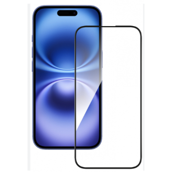 Захисне скло для iPhone 16 Plus Full Glue, цвет черный
