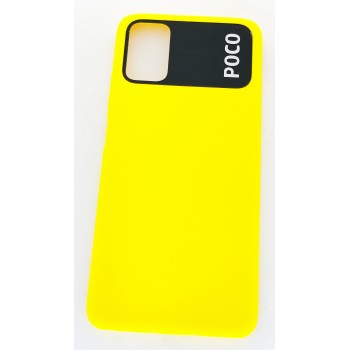 Задняя крышка для Xiaomi Poco M3, желтая, Poco Yellow, оригинал (Китай) 