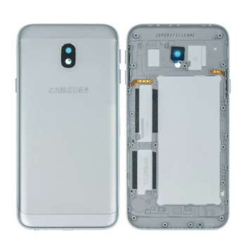 Задняя крышка для Samsung J330F Galaxy J3 (2017), серебристая, оригинал