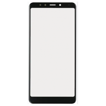 Скло корпусу для Xiaomi Redmi 5, чорне, з OCA-плівкою