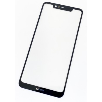 Стекло дисплея Nokia 5.1 Plus/X5, черное