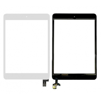 Тачскрин (сенсор) для iPad mini 5 (A2124A2126/A2133), белый, полный комплект, копия высокого качества