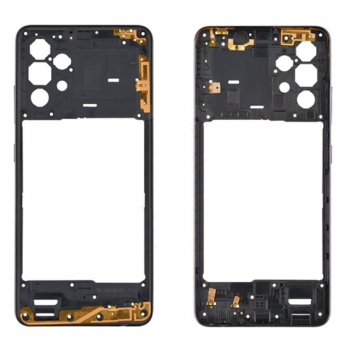 Средняя часть корпуса Samsung A325F Galaxy A32 4G, черная, Awesome Black 