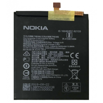 Аккумуляторная батарея (АКБ) HE377 (HE376 HE362 HE363) для Nokia X71/ Nokia 3.1 Plus, Nokia 8.1 3400/3500 mAh, оригинал Китай