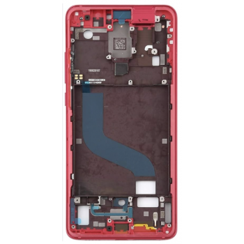 Дисплей (екран) для Xiaomi Mi 9T/Mi 9T Pro/Redmi K20/Redmi K20 Pro, чорний , версія Samsung, OLED, з передньою панеллю червоного кольору