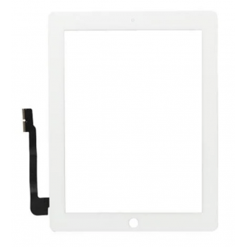 Тачскрин (сенсор) для iPad 4, белый, полный комплект, копия