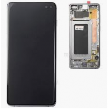Дисплей (экран) для Samsung G975 Galaxy S10 Plus + тачскрин, черный, с передней панелью, оригинал 
