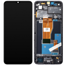 Дисплей (екран) для Realme C30/C30s/Narzo 50i Prime + тачскрін, чорный, з панеллю оригінал