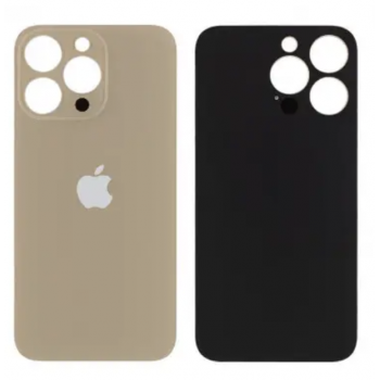 Задня кришка iPhone 13 Pro, золотиста, з великими отворами під вікна камер, оригінал PRC