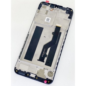 Дисплей (экран) для ZTE V10 Vita Blade + тачскрин, черный, с передней панелью
